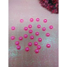 Полубусины под жемчуг 8 мм цв. розовый, цена за 20 гр
